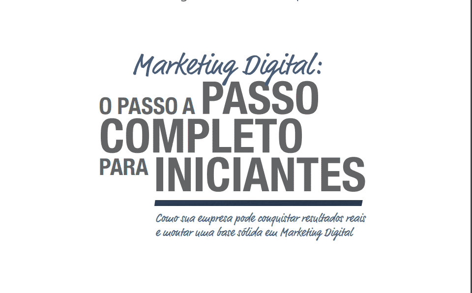 Marketing Digital Passo a passo completo